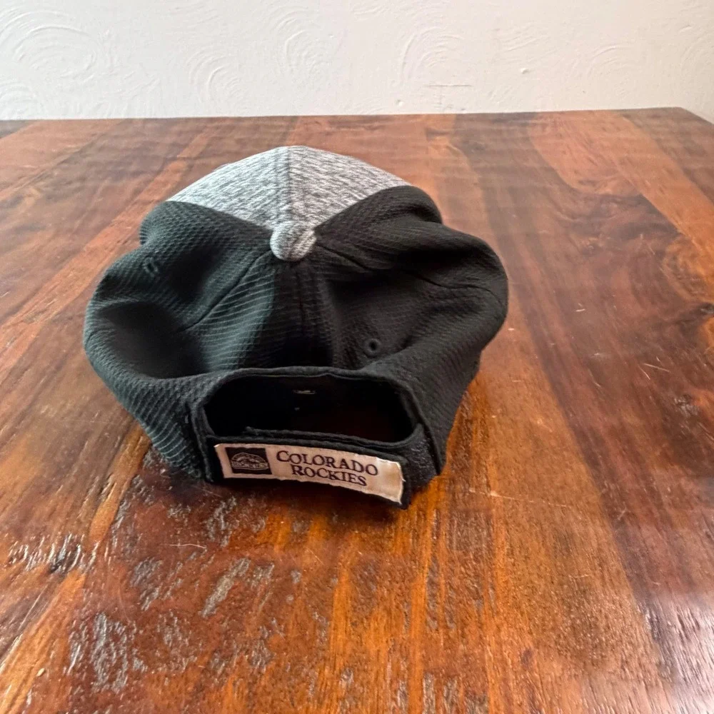 New Era 9FORTY Colorado Rockies Youth Hat Gray Black Adjustable MLB Baseball Cap